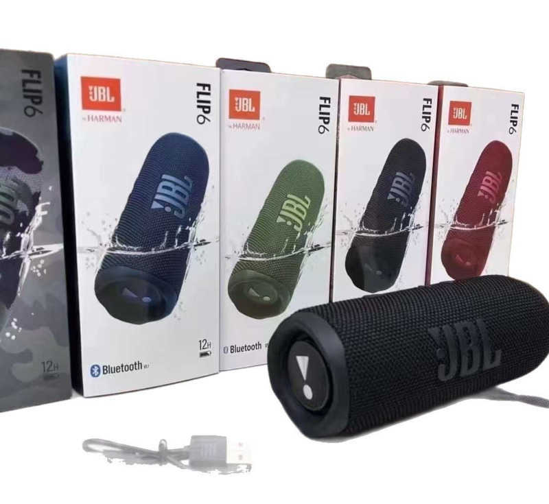 FLIP6 Colorful Wireless Bluetooth Speaker - Dual Speakers Subwoofer - Outdoor Card Style - Bluetooth Audio S250909