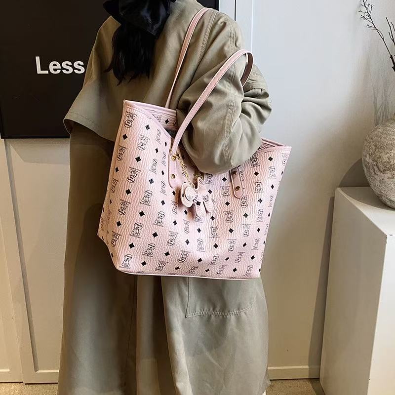 2025 Designer Fashionable Printed Commuting Tote Bag - Women's Shoulder/Handheld, Bucket Bag Style with Free Shipping