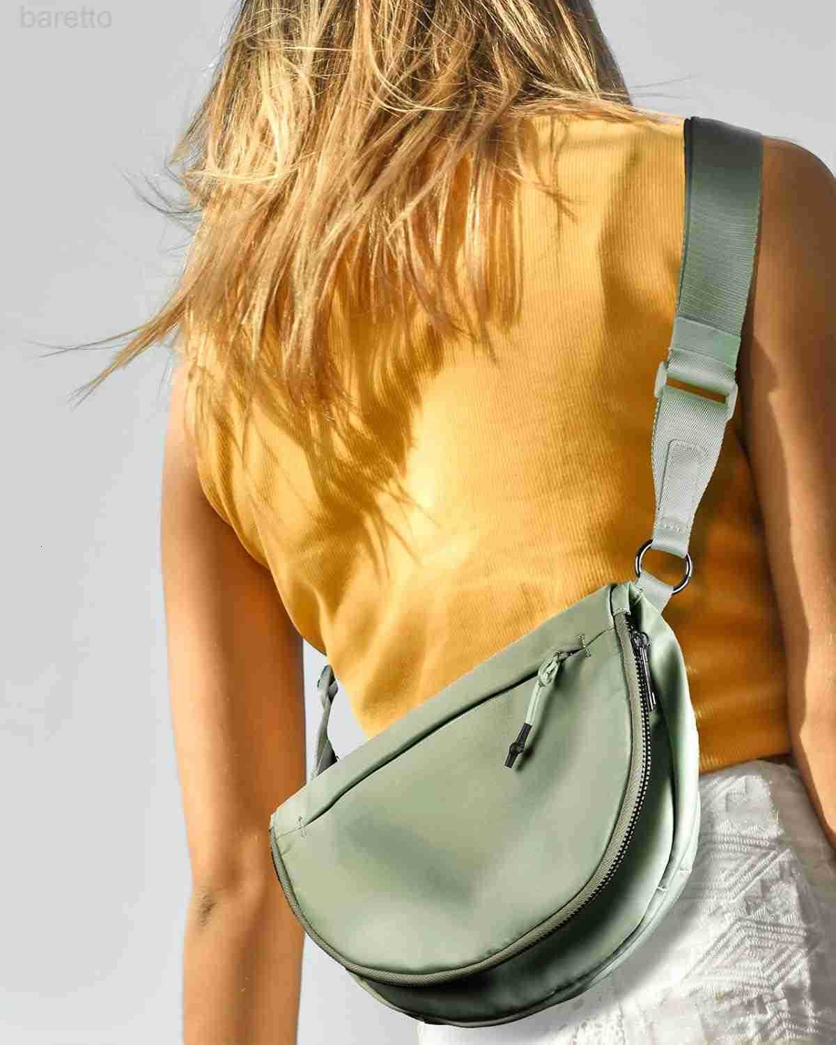 Bag for Women and Men Fashion Medium Nylon Folding Crescent Moon Bag Single Shoulder Bag with Adjustable Strap Z250909