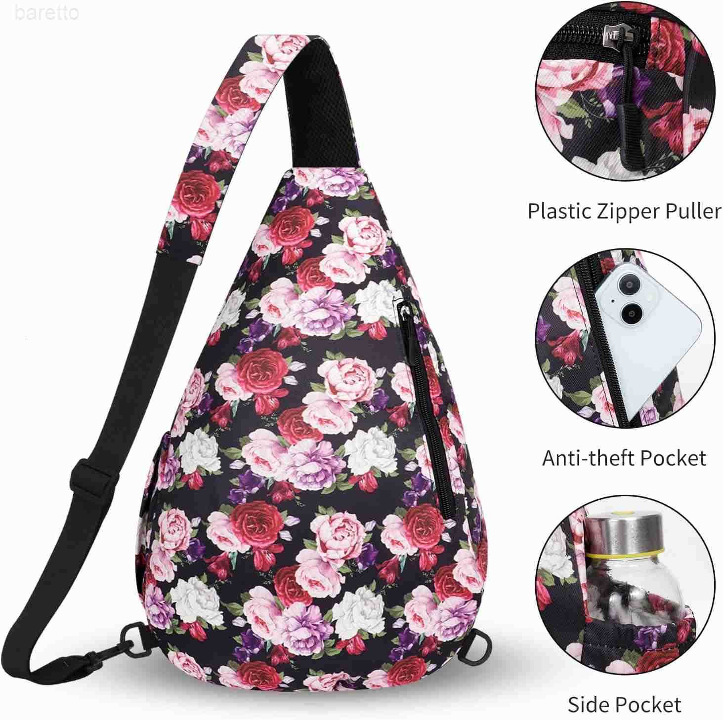 Crossbody Sling Bag for Men Women Lightweight Waterproof ChEST Shoulder Bag for Travel Hiking Everyday Use Z250909