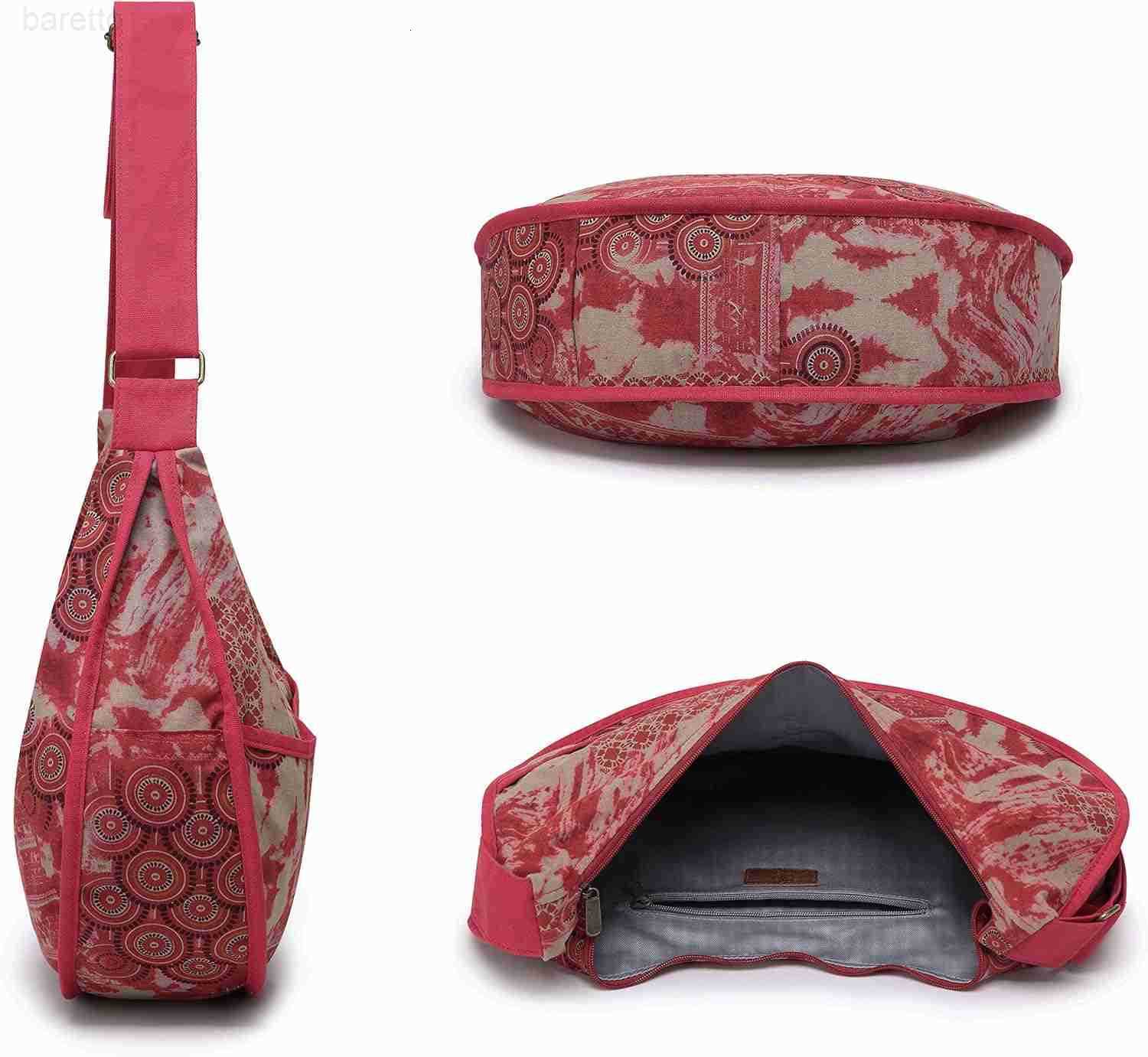 Womens Hippie Large Sling Shoulder Boho Handbag canvas Crossbody Bags Z250909