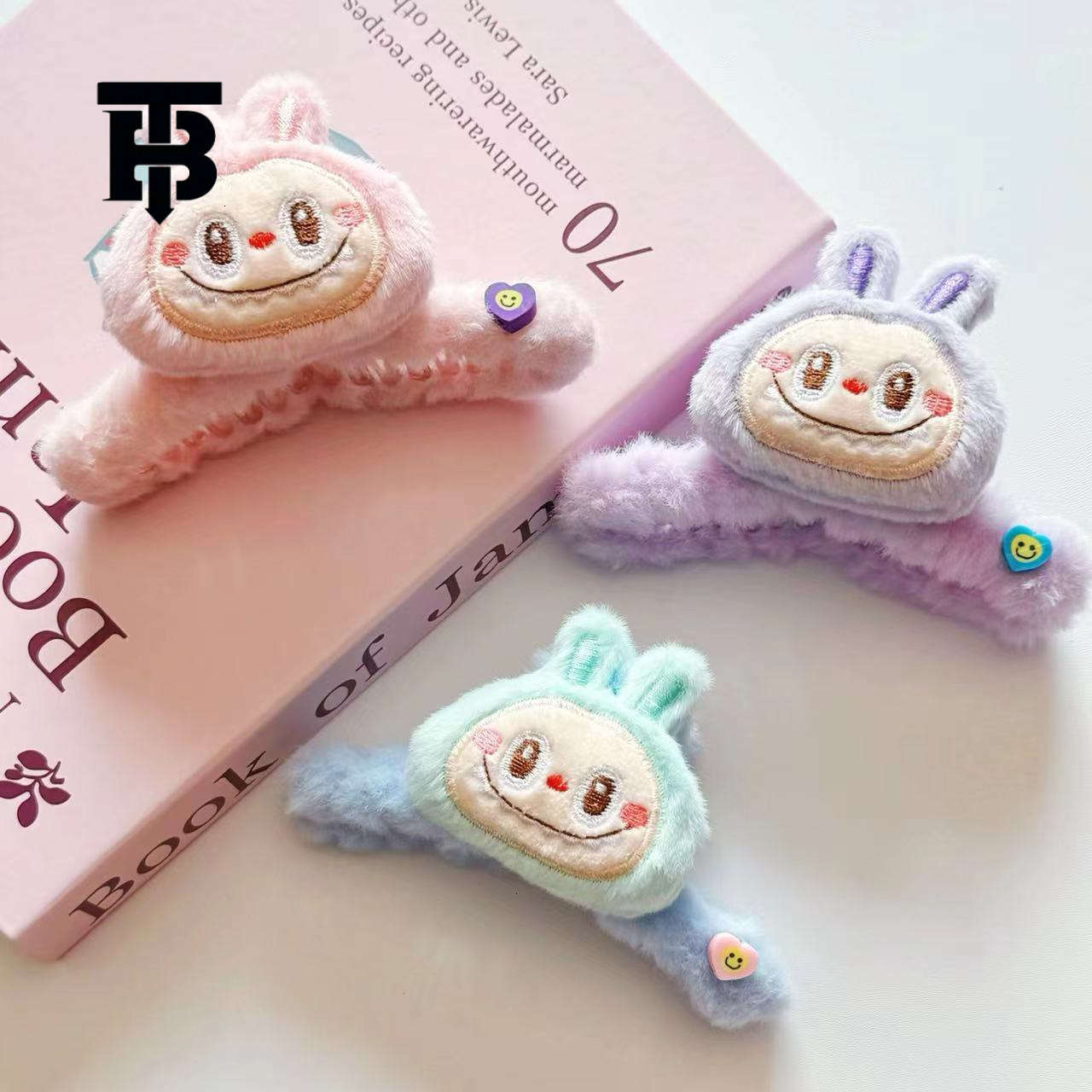 TB BHULAMTE Free Shipping New Designer Accessories Cartoon Plush Doll Headband Cute Guinea Pig Hair Clip Children's Ponytail Hair Clip