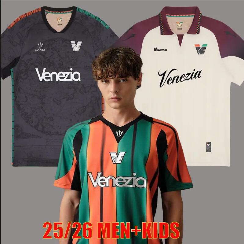 Venezia 2025 ARAMU Mens Soccer Jerseys 25 26 FC MAZZOCCHI TESSMAN HEYMANS FIORDILINO JOHNSEN PERETZ Home Away Pre Match