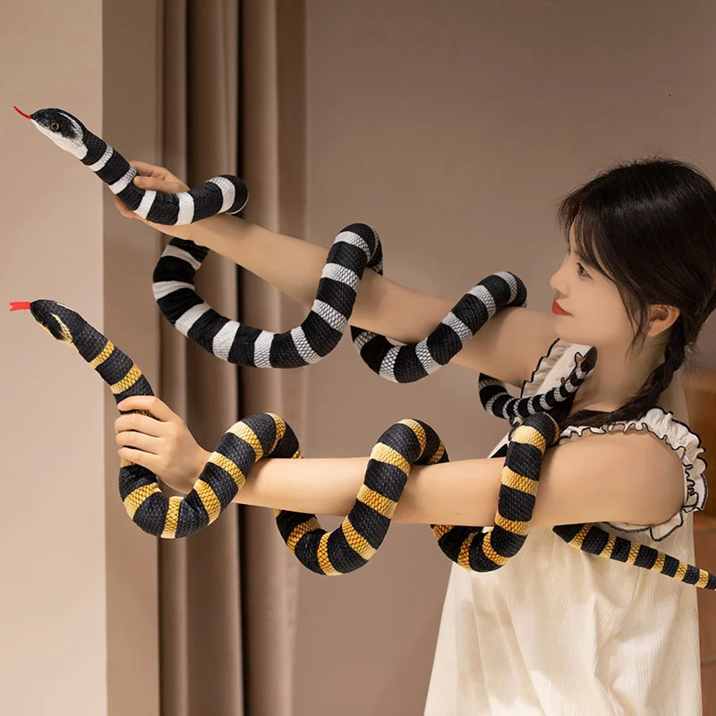 100cm Snake Plush Toys Funny mischievous artificial Stuffed Animals Dolls Toys Emulational Snake Plush Toys 250909