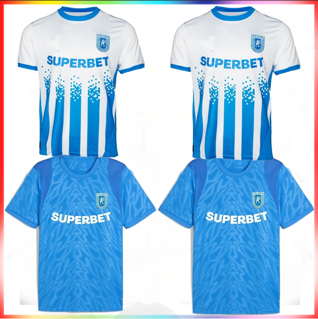25 26 Universitatea Craiova soccer jerseys 2025 2026 BECCHIO REVELL Centenary Home Away Third Kits football shirts men sets uniform men and the kids kit