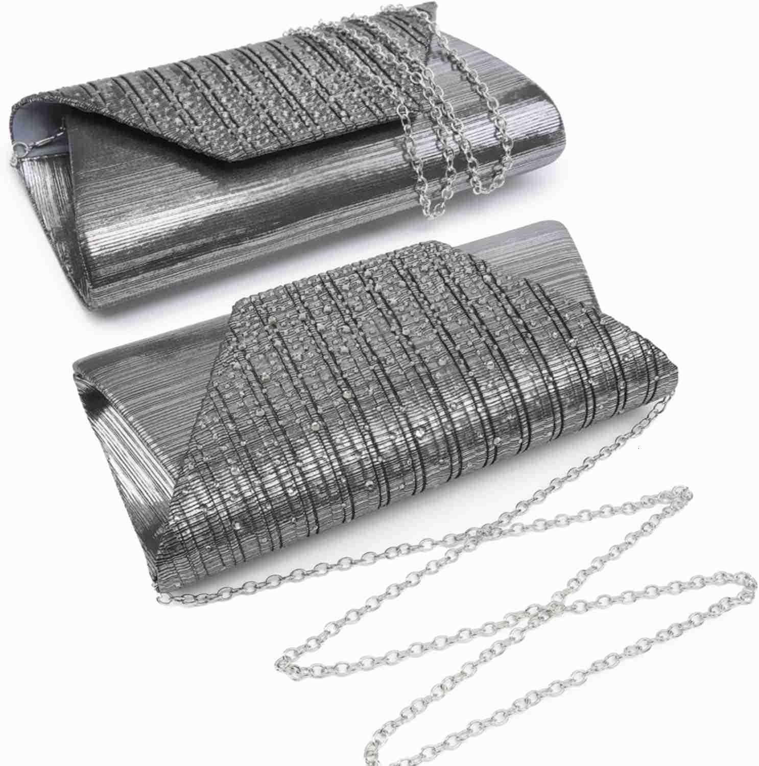 Women Evening Bags Wedding Purses Handbags Party Clutches Cocktail Prom Formal Clutch with Glitter Rhinestones Z25909