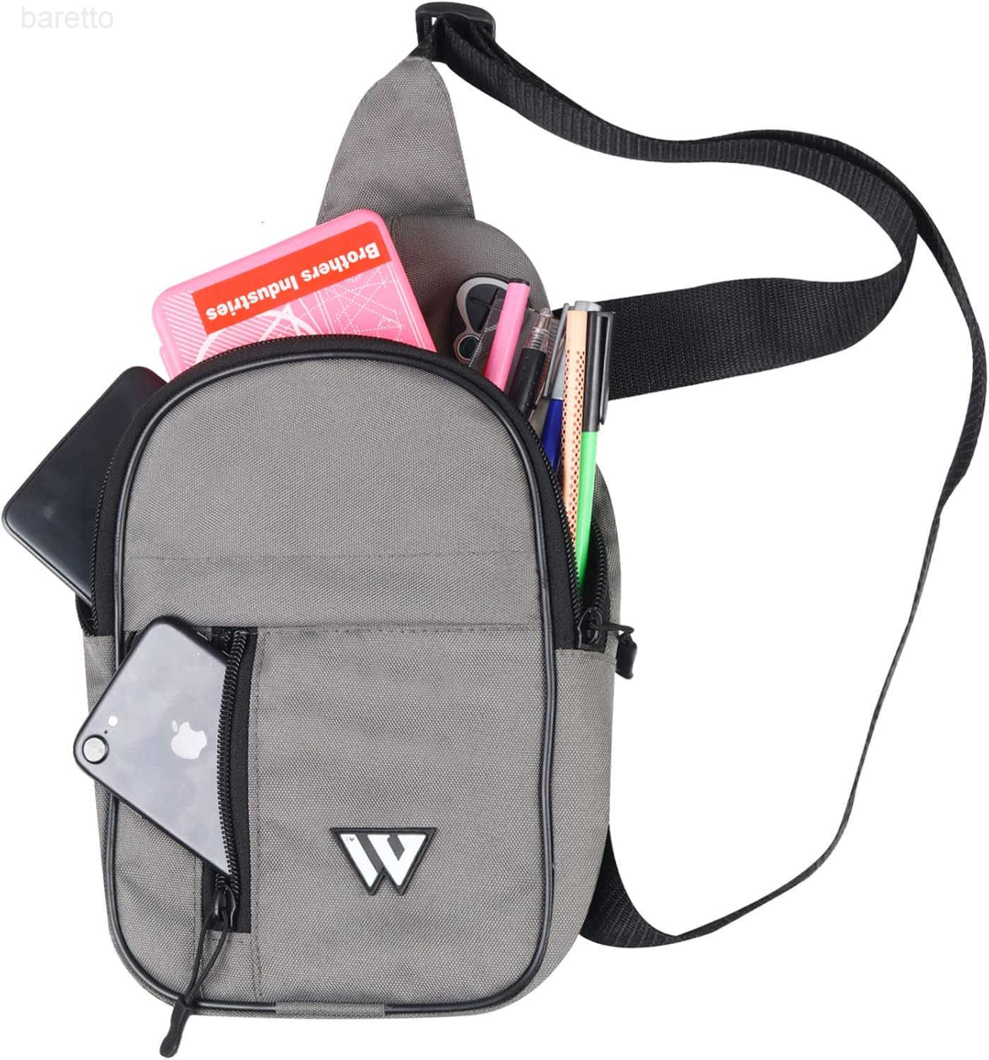 Bag for Women Travel Bag Hiking Backpack for Men Crossbody Bag One Strap Lightweight Shoulder Small Rucksack Grey Z250909