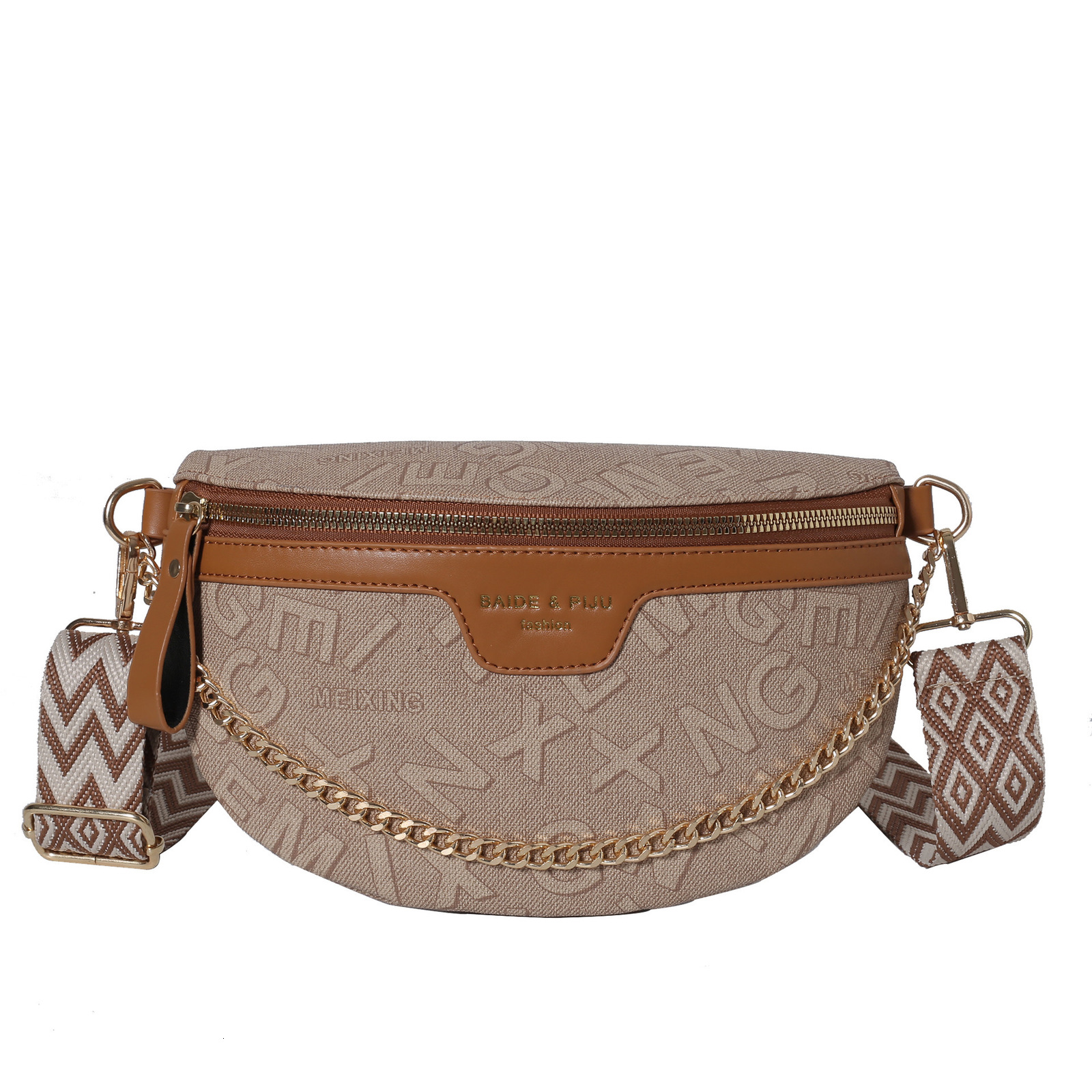 Womens Fashion Trendy Waist Bag Checkered Crossbody Chest Pack Versatile And Practical Shoulder Sling Bag 250805