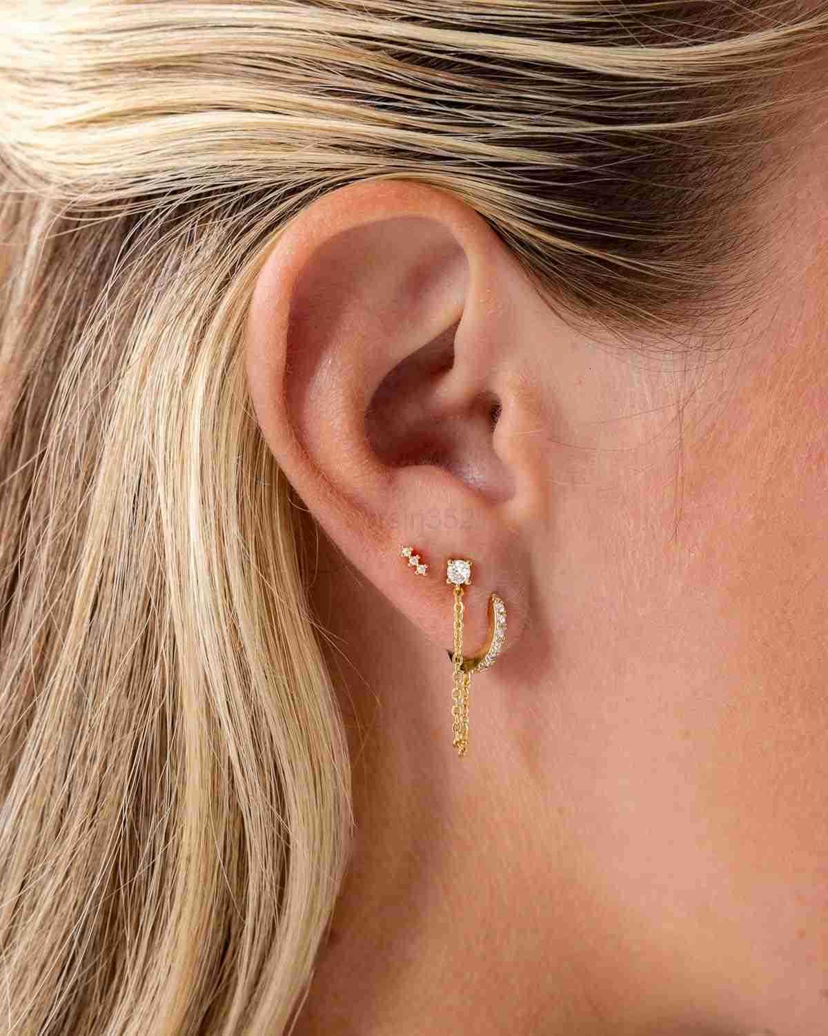 14K Gold Plated Sterling Silver Posts Mini Stud Flat Back Earrings for Women Helix Cartilage Piercing Jewelry Dainty Pearl Star Cluster Cubic Zirconia