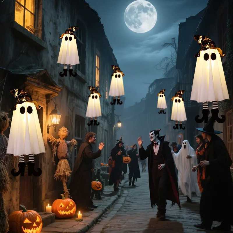 41Pcs Halloween LED Light Up Witch Ghost for Halloween Party Home Indoor Outdoor Yard Decoration Scary Hanging Ornaments Gifts H250908