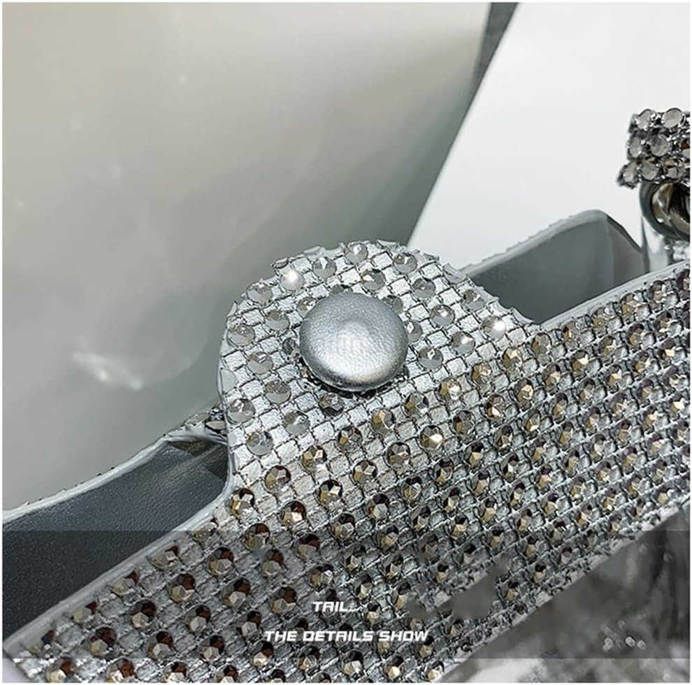 Chain Evening Clutch Bag Stadium Approved Rhinestone Handbag Shoulder Bag Jelly Purse Z25909