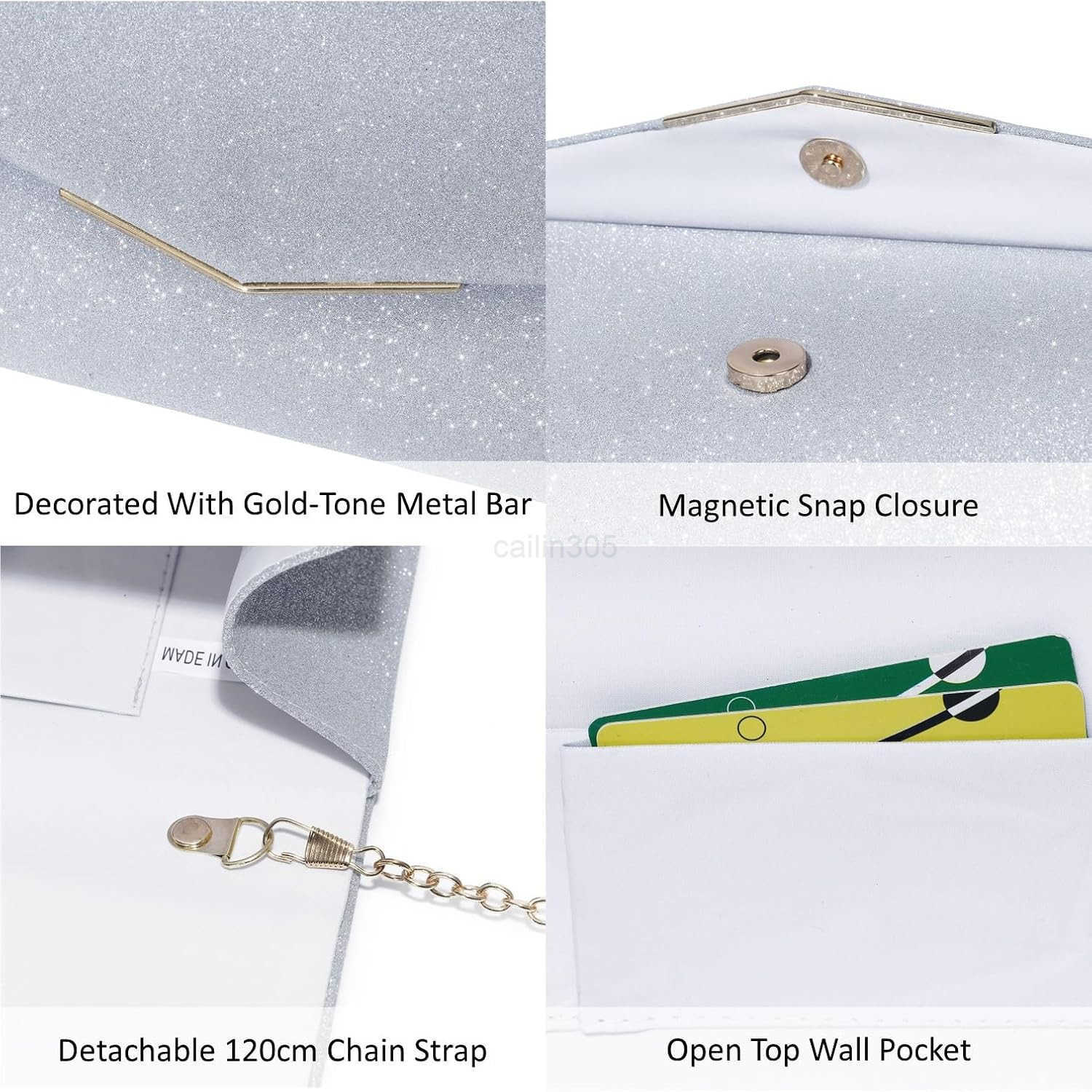 Purses For Women Evening Bags Shining Envelope Handbags Shoulder Crossbody bag for Women Wedding Party Prom Z25909