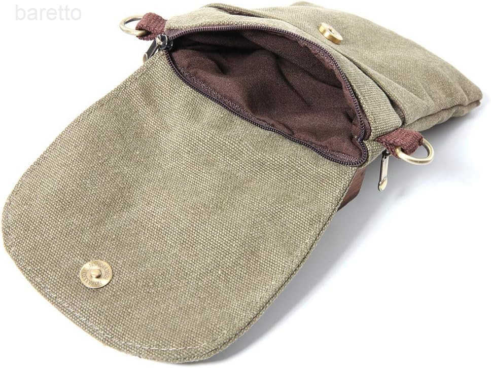 Vintage Embroidered Canvas Flip Small Crossbody Bag Cell Phone Pouch for Women Wristlet Wallet Bag Coin Purse Z250909