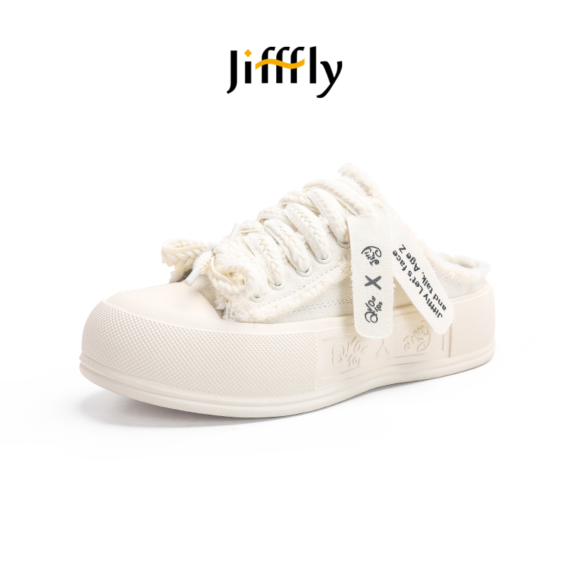 Jifffly Women's Breathable Summer Sandals - Casual White Sneakers for ComfortJFY-220