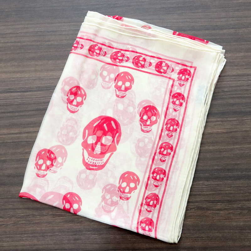 Wind silk scarves classic multicolor skull large square scarves silk mulberry silk scarves silk scarves L250904 1QG4Z