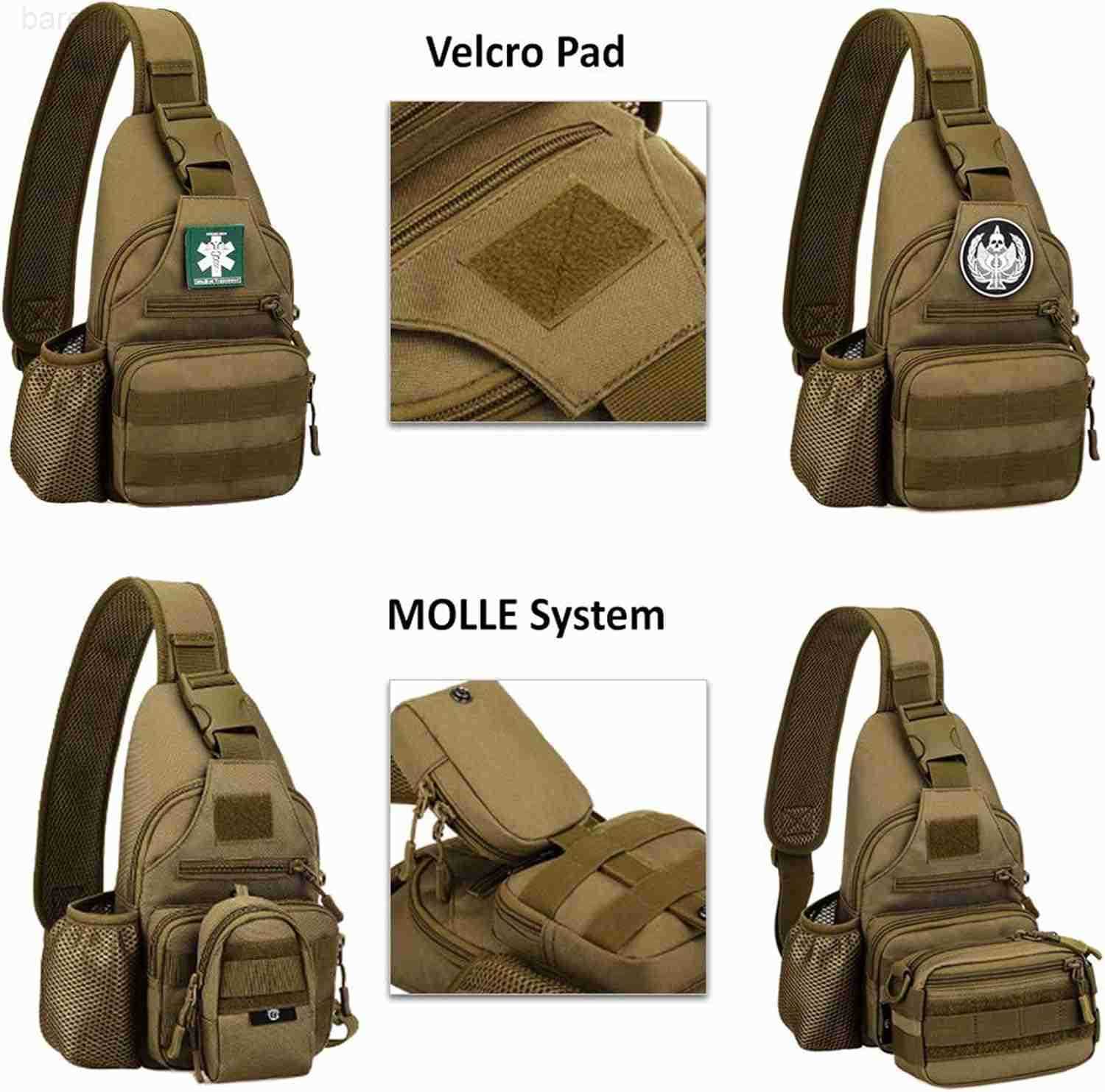 Tactical Sling Backpack Bag for Men Molle Crossbody Shoulder Bags Military EDC Chest Pack One Strap Daypack Z250909