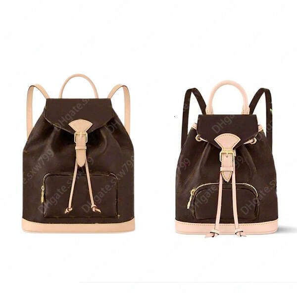 TOP Mirror Quality Ladies Fashion Casual Designe Montsouris Bag Backpack Schoolbag Tote Handbag Packsacks M11197 M11198 M11199 N00120 M46932 Pouch Purse