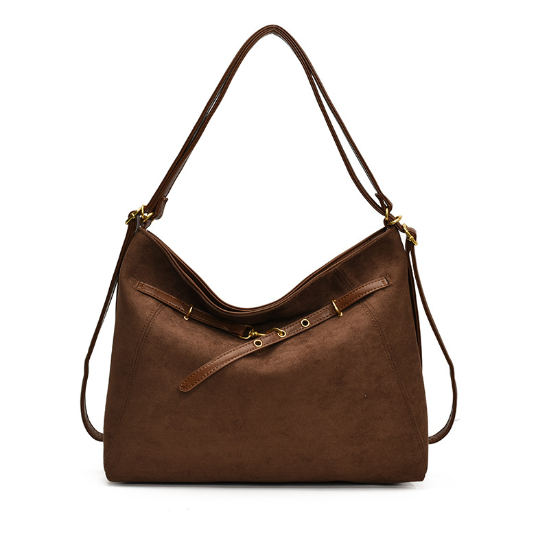 Designer bag free shipping Suede large capacity tote bag new autumn and winter casual commuting tote bag