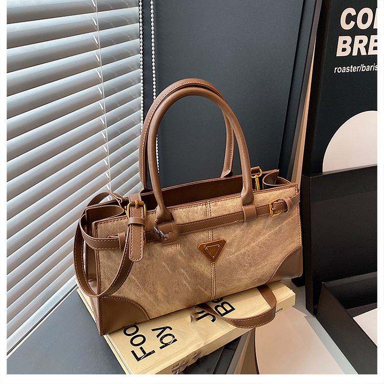 TB BHULAMTE Luxury Brand Designer Bag Handheld Fashion Casual Briefcase For Women 2024 Winter New Vintage High-End Feel Shoulder Bag Korean Style Tren