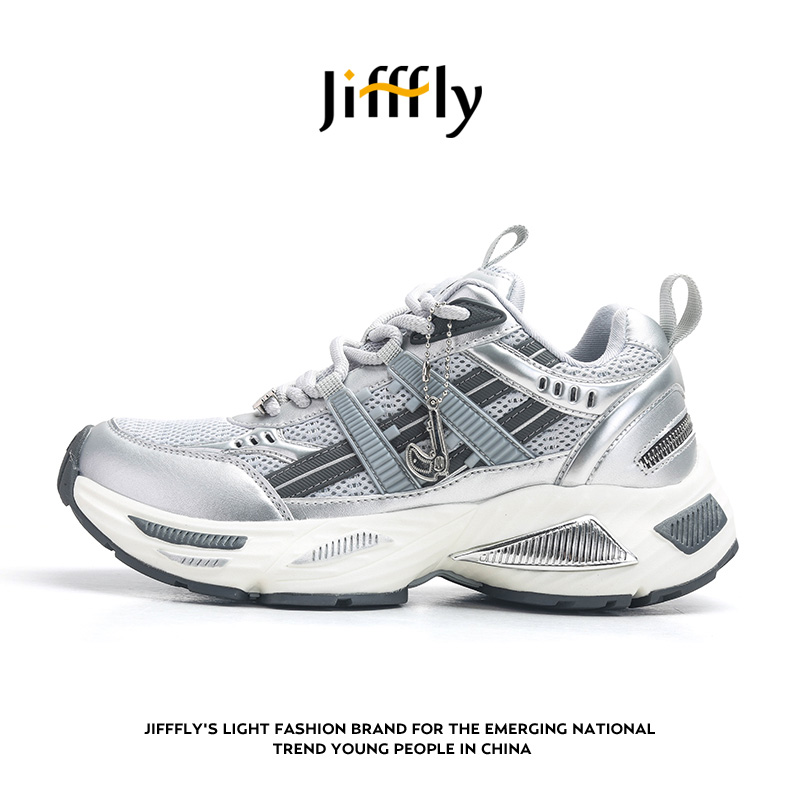 Jifffly free shipping designer shoes men's autumn winter new versatile trendy sneakers height increase vintage couple height increase sports shoe