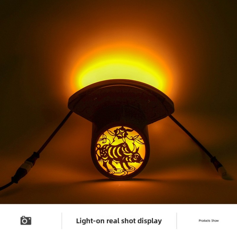 High - Quality LED Corrugated Roof Light, Die - cast Aluminum Body, with Creative Pattern Optical Glass Mask