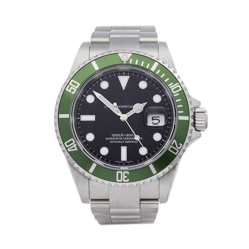 Mens Sapphire Wristwatches Sub 116610LV 116610LN 116613LB 16613 16610LV Kermit Green Bezel Stainless Steel 40MM Automatic Movement Watches
