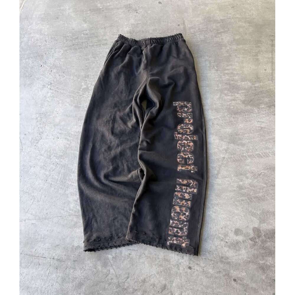 2025 Trendy Fashion Versatile Casual Pants Unisex Street Leopard Print Loose Sweatpants ddmypluto
