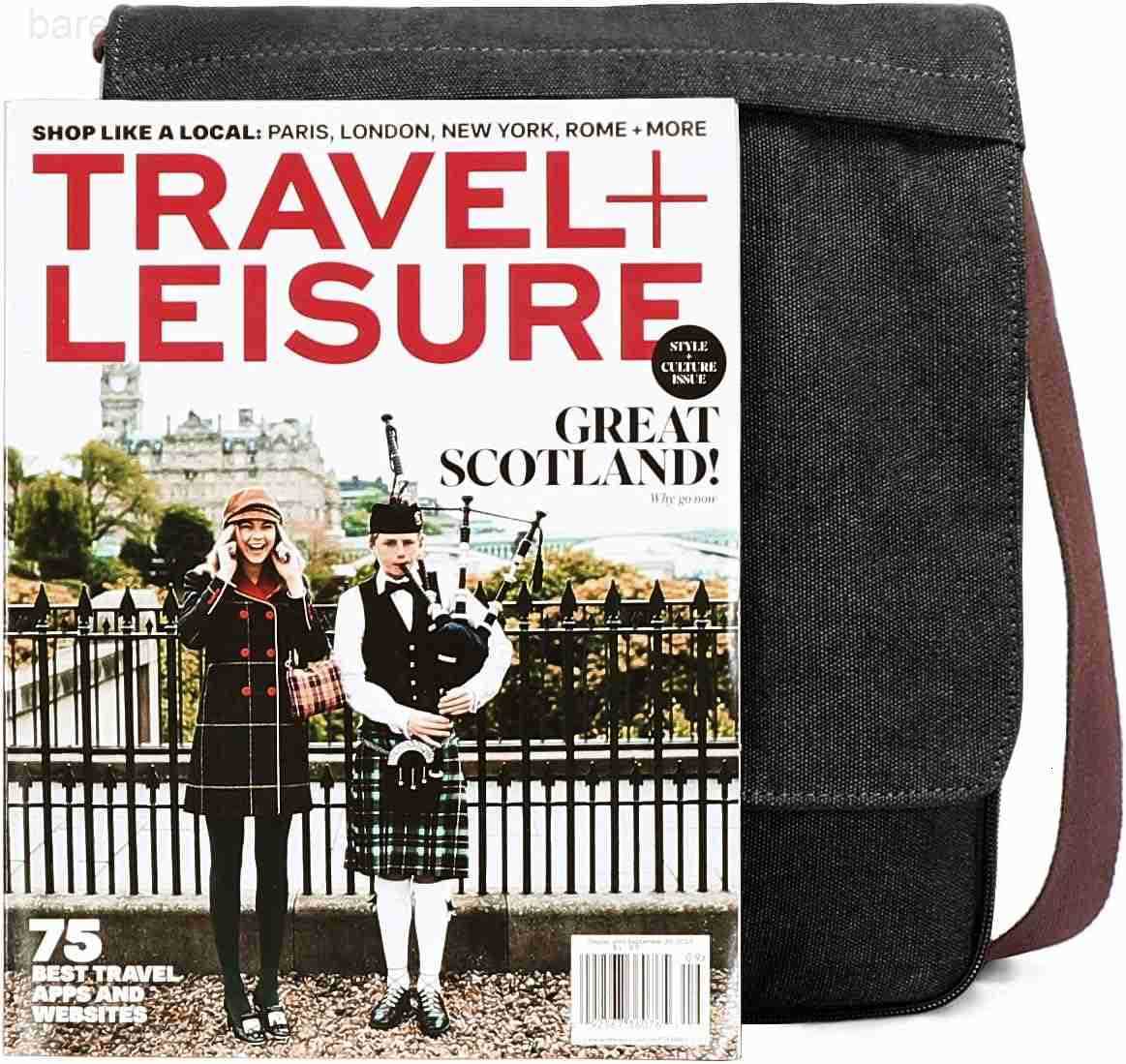 Vintage Canvas Leather Messenger Crossbody Bag Pack Organizer Z250909