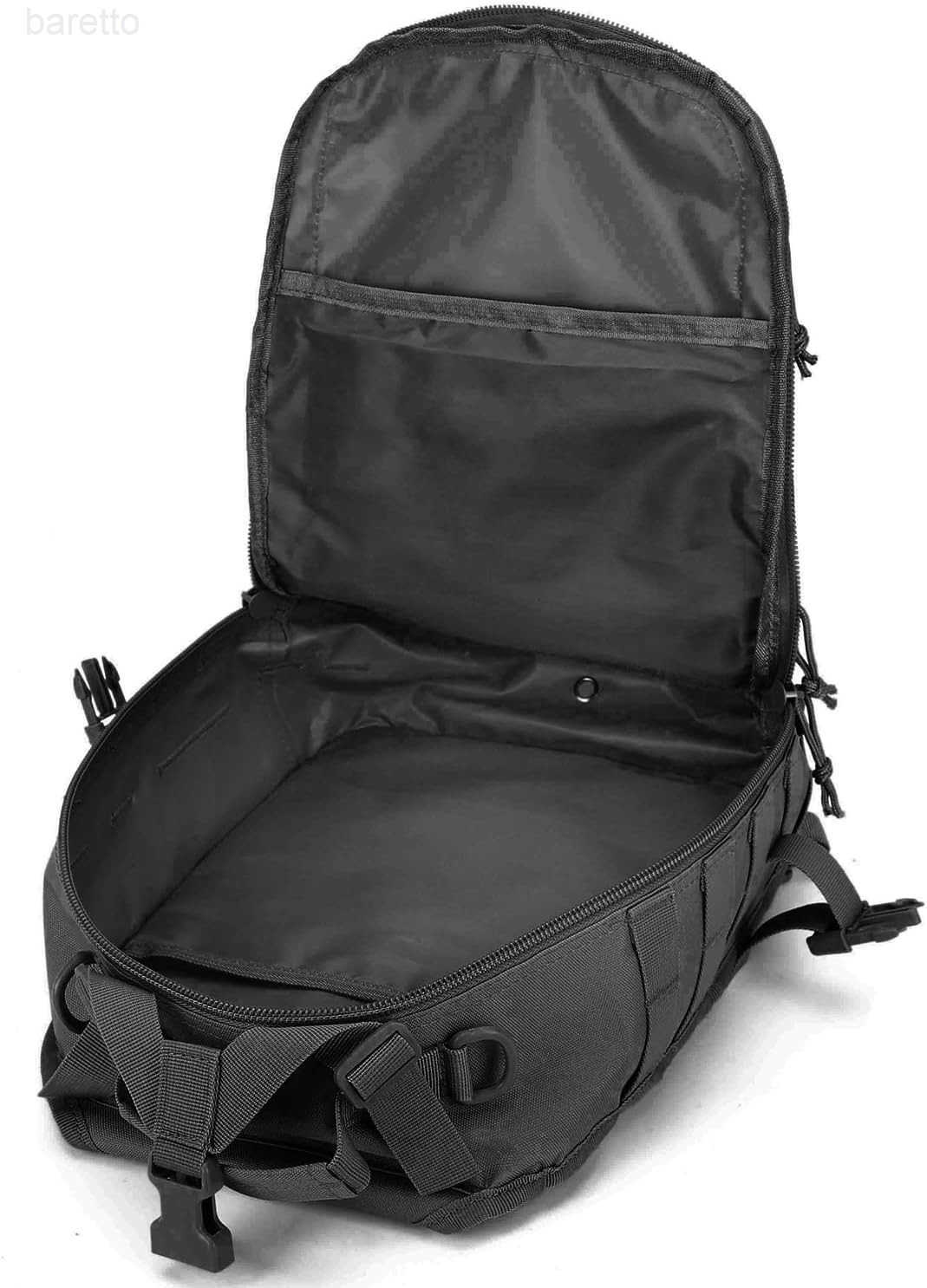 Sling Bag Backpack Military Rover Shoulder Pack EDC Molle Assault Range Bag for Men AmbidextrousBlack Z250909