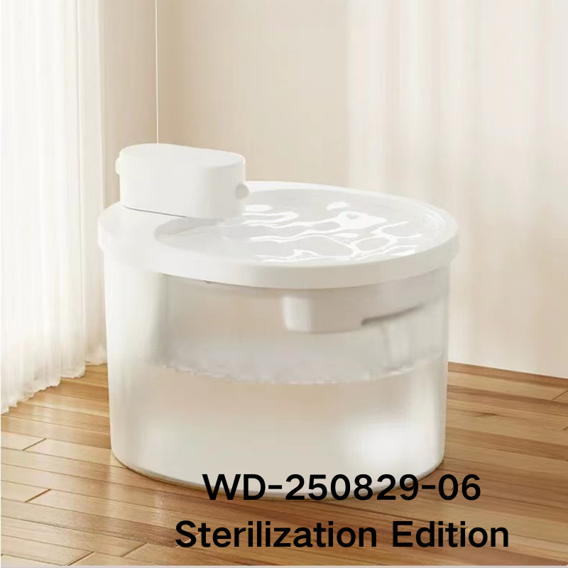 Noise-Free Silver Ions Sanitizing Automatic Cat Drinking Fountain - No Plug Required for Enhanced Safety - WD-250829-06