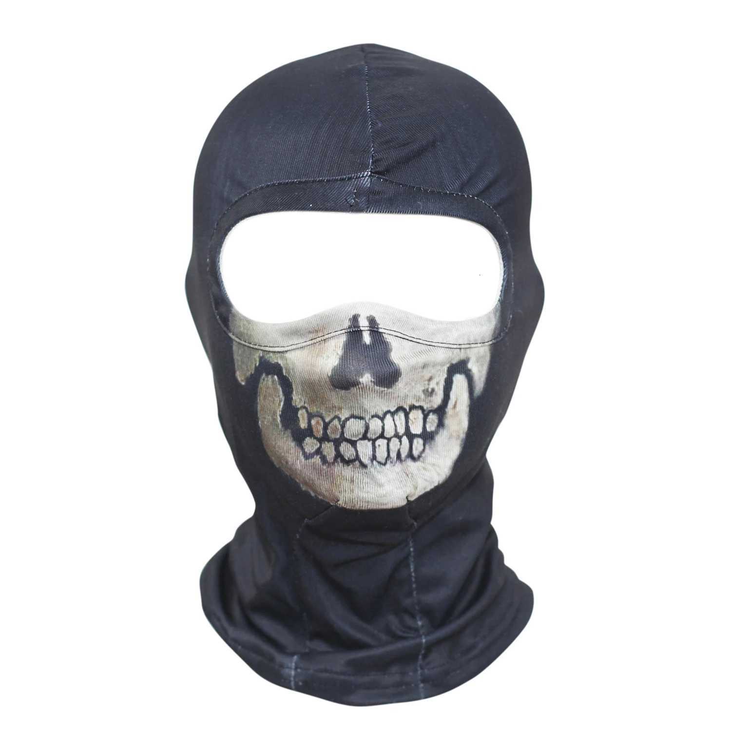 New Call of Duty 19 COD19 Ghost Squad Skull Balaclava Ski Hood Cycling Skateboard Warmer Full Face Ghost Mask H250908
