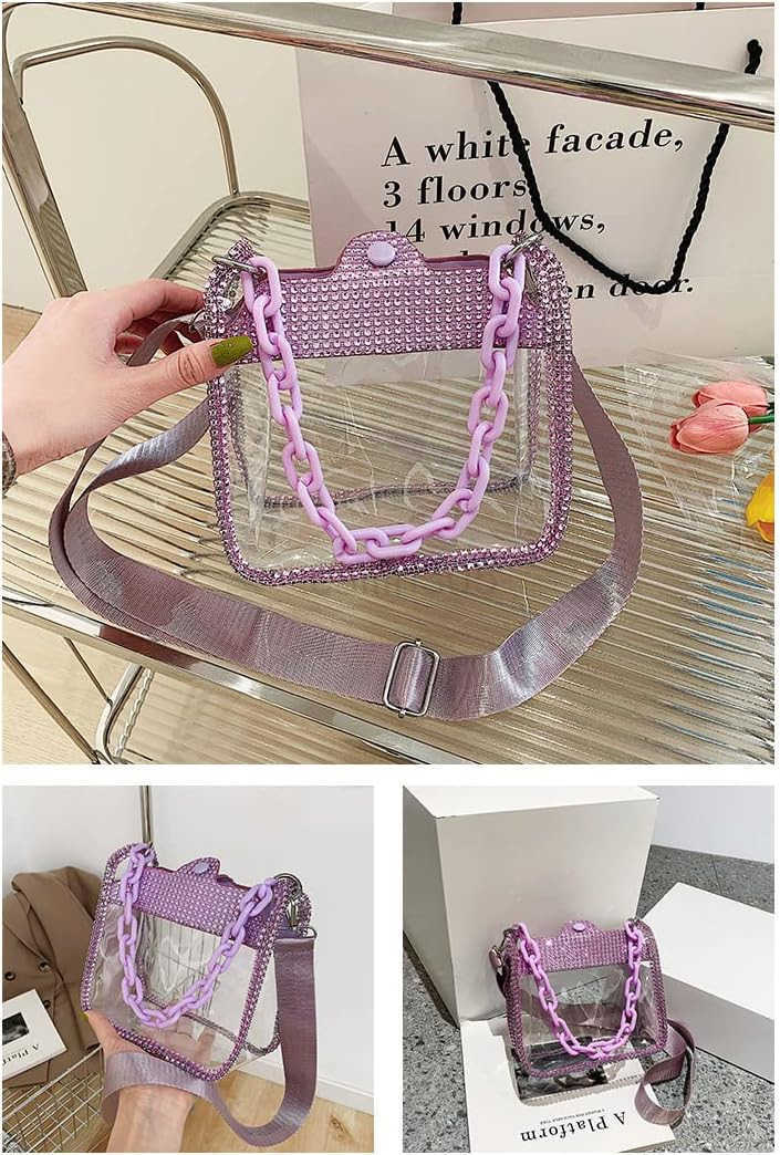 Evening Purses Mini Clutch Bags Womens Crossbody Rhinestone Handbags Shiny Shoulder Bag Z25909