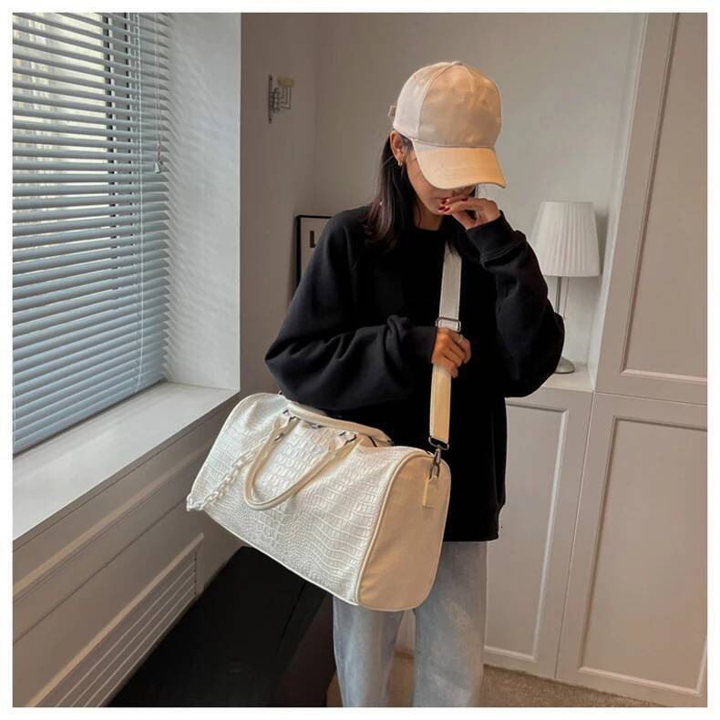 Gym Travel Bag Autumn New Edition Crocodile design Leather Pattern Designer Colorful Outdoor Large Capacity Handbag Registration Luggage Bag