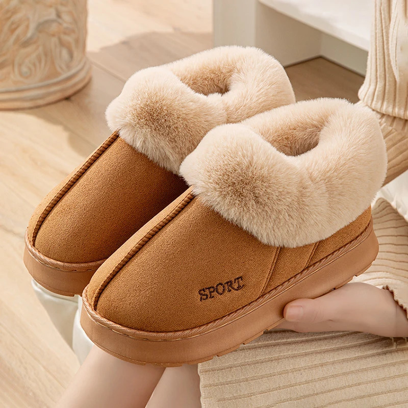 Fluffy Ankle Boots Female Winter y ner Woman Shoes Elegant Plush Womens Slippers Home Fuzzy Fur Slides Snow Booties 250909