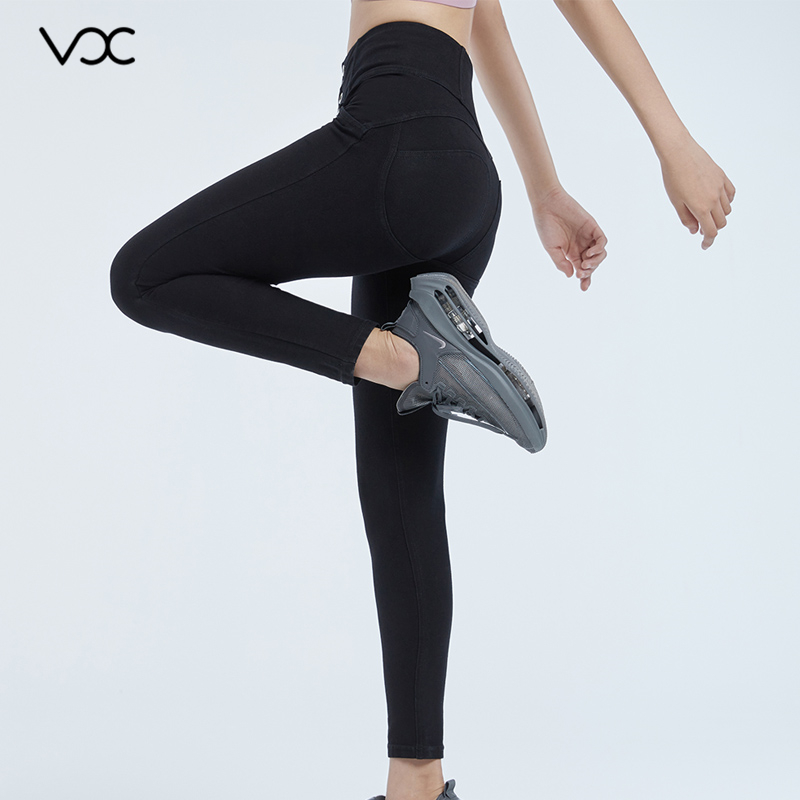 Women's leggings Curved waist and hip parting line, trimming the body curves