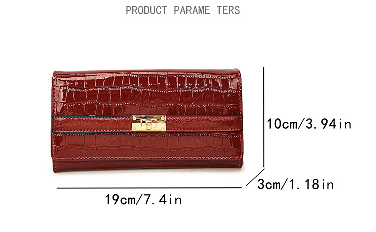 TB BHULAMTE Designer Wallet 2025 New Luxury High-end Luxury Bag Crocodile Pattern Long Wallet Versatile Fashion Large Capacity Multi-card Slot Women&#