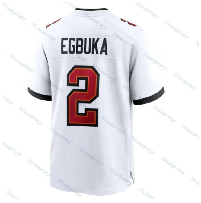 Customize 2025 Football Jersey Buccanees Baker Mayfield Bucky Irving Tom Brady Rob Gronkowski Mike Evans Chris Godwin Vita Vea Antoine Winfield Jr
