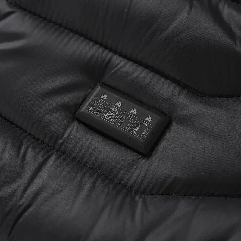 2521areas Heated Jacket Men Women Winter Usb Electric Heating Parka Smart Heating Clothes Snow Waterproof Down Cotton Coats 250909