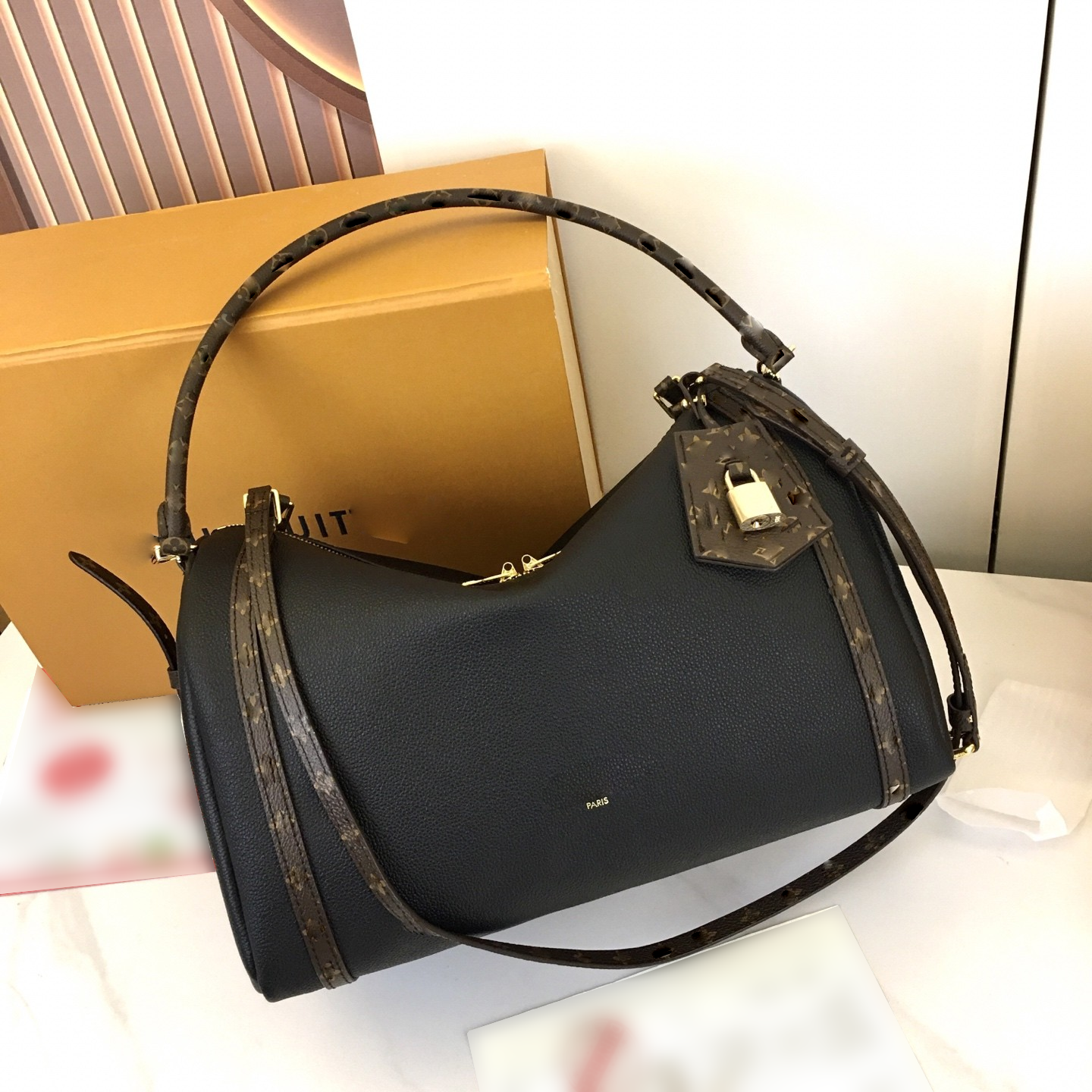 Designer bag Luxury express bag Shoulder Bags Designer Women Old Flower Leather Crossbody Luxury Brand Embossed Tote Purse Brown Flower Handbag purseS.