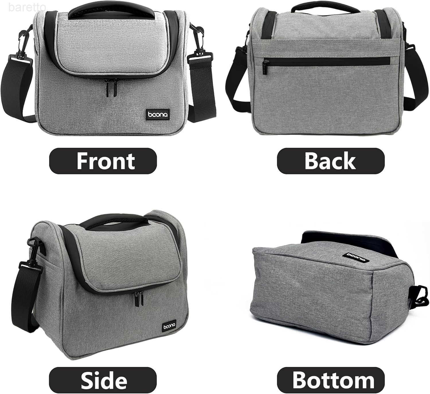 Camera Bag Single Shoulder Compact Camera Case Waterproof SLRDSLR Crossbody Bags for Photographers Compatible with CanonSonyNikonFujifilm Device Lens 