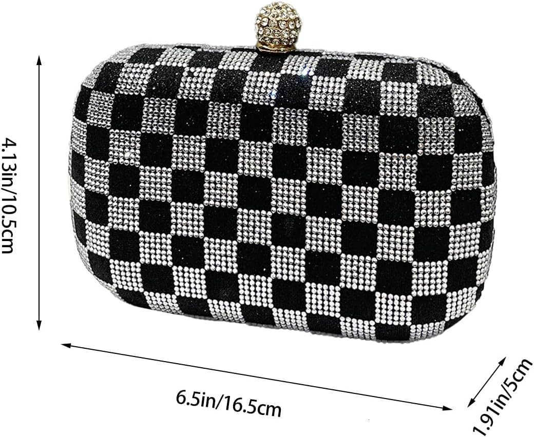 Women Glitter Clutch Purses Rhinestone Evening Bag Elegant Formal Handbag Crystal Crossboby Bag for Wedding Party Z25909