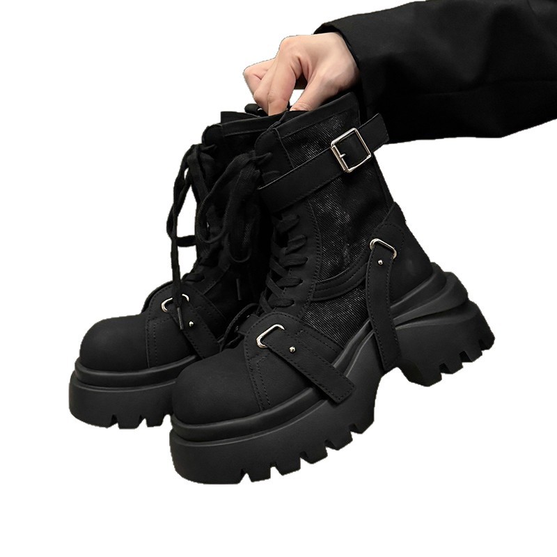 Free delivery designer shoes Ladies' Martin boots Minimalist and fashionable Martin boots with a grand atmosphere