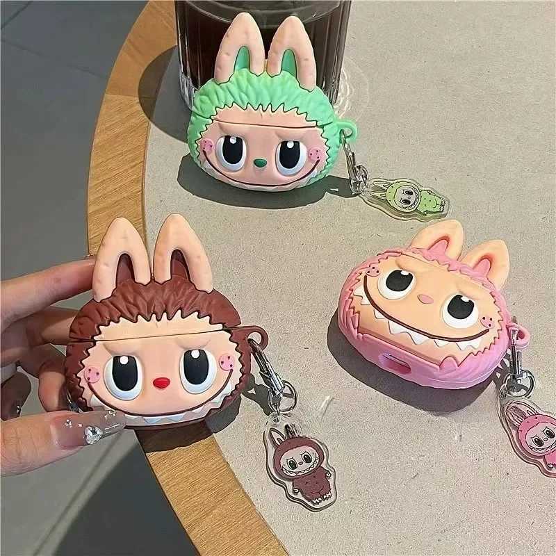 Designer For AirPods 1 2 3 4 Pro 2 Case 3D Cute Cartoon Silicone Earphone Protective Case phone Box With Pendant Cover R250909