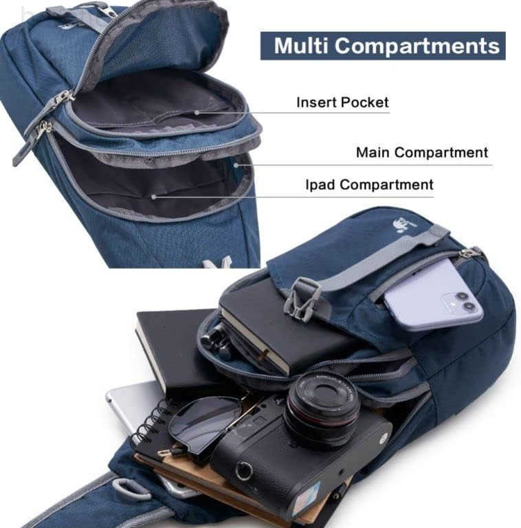 Sling Bag Crossbody Bags Men Travel Hiking Chest Daypack for Women One Strap Backpack Lightweight Over Shoulder Bag Z250909