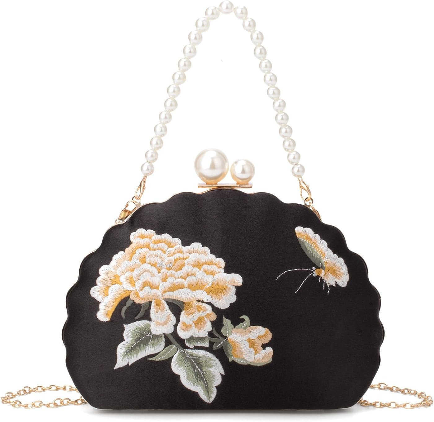 Clutch Purse Women Evening Handbag Top Handle Purse Crossbody Shoulder Bag for Wedding Party Prom Z25909