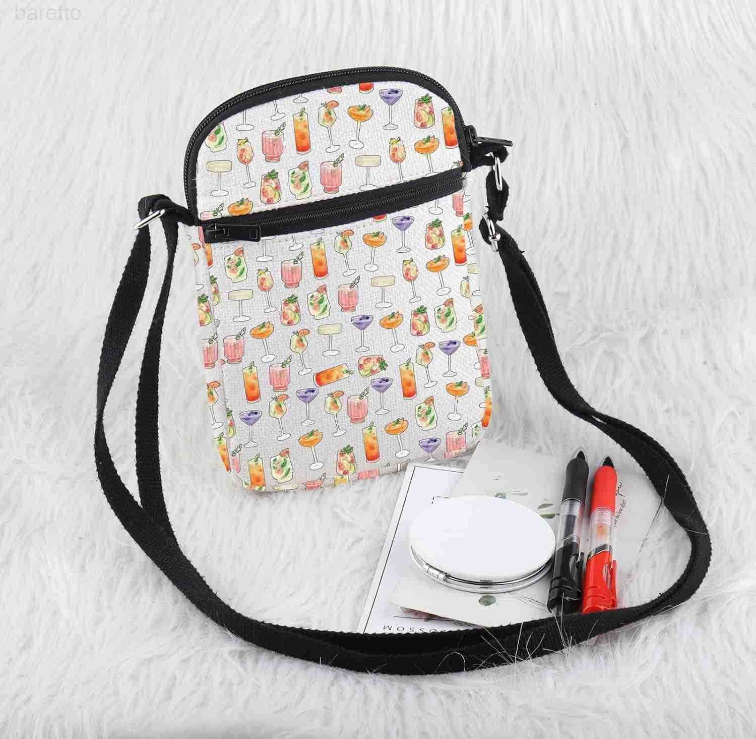 Bartender Gifts Cocktail Crossbody Bag Bartender Gifts for Cocktail Lovers Every Hour is Happy Hour Drinks Party Gift Z250909