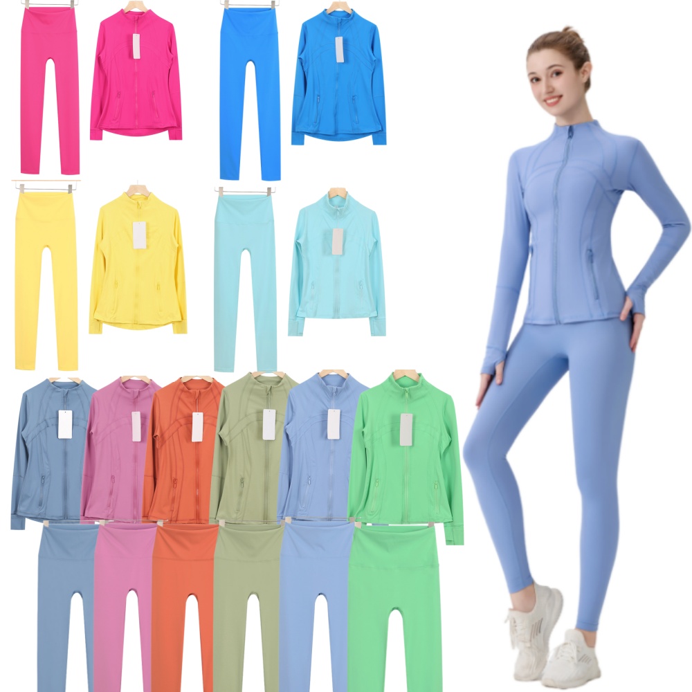 lulule lulum jacket 2025 Yoga women Yoga align leggings Women pants Outfits Lady Sports yoga Fashion Ladies Exercise Fitness Wear Girls Running Legging Ninth Pants