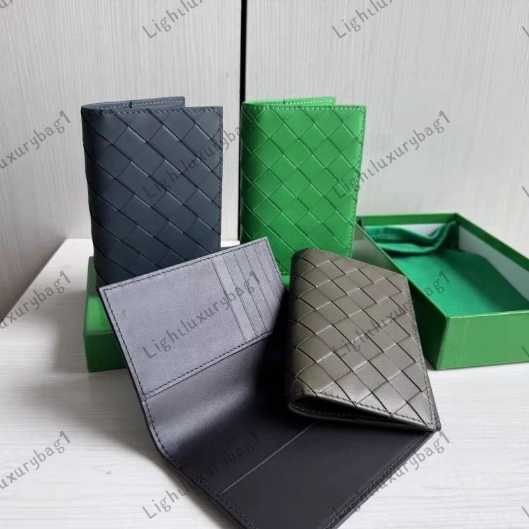 Designer Intrecciato Flap Card Case Calf Leather With Multiple Card Slots Crochet Fashion Practical Square Wallet Light Luxury Purse