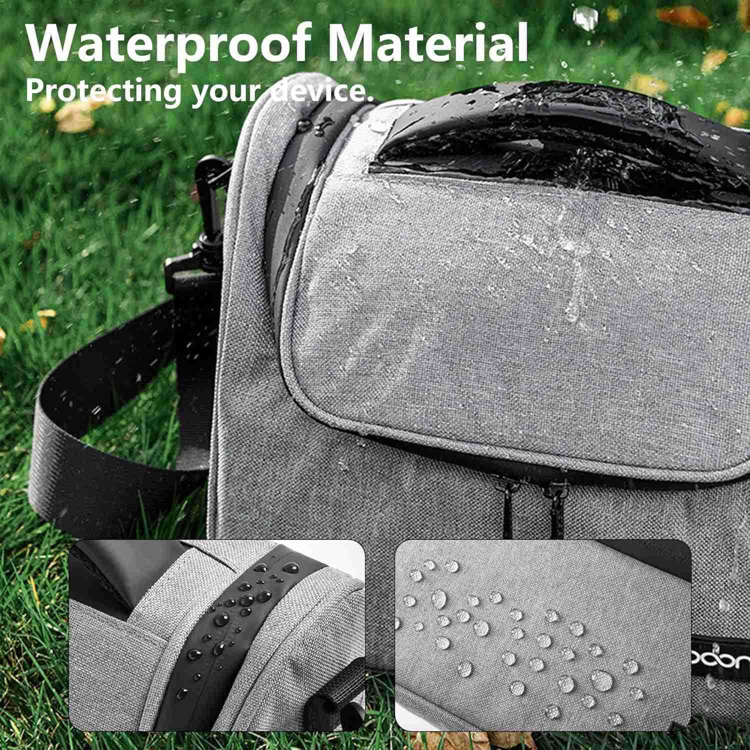 Camera Bag Single Shoulder Compact Camera Case Waterproof SLRDSLR Crossbody Bags for Photographers Compatible with CanonSonyNikonFujifilm Device Lens 