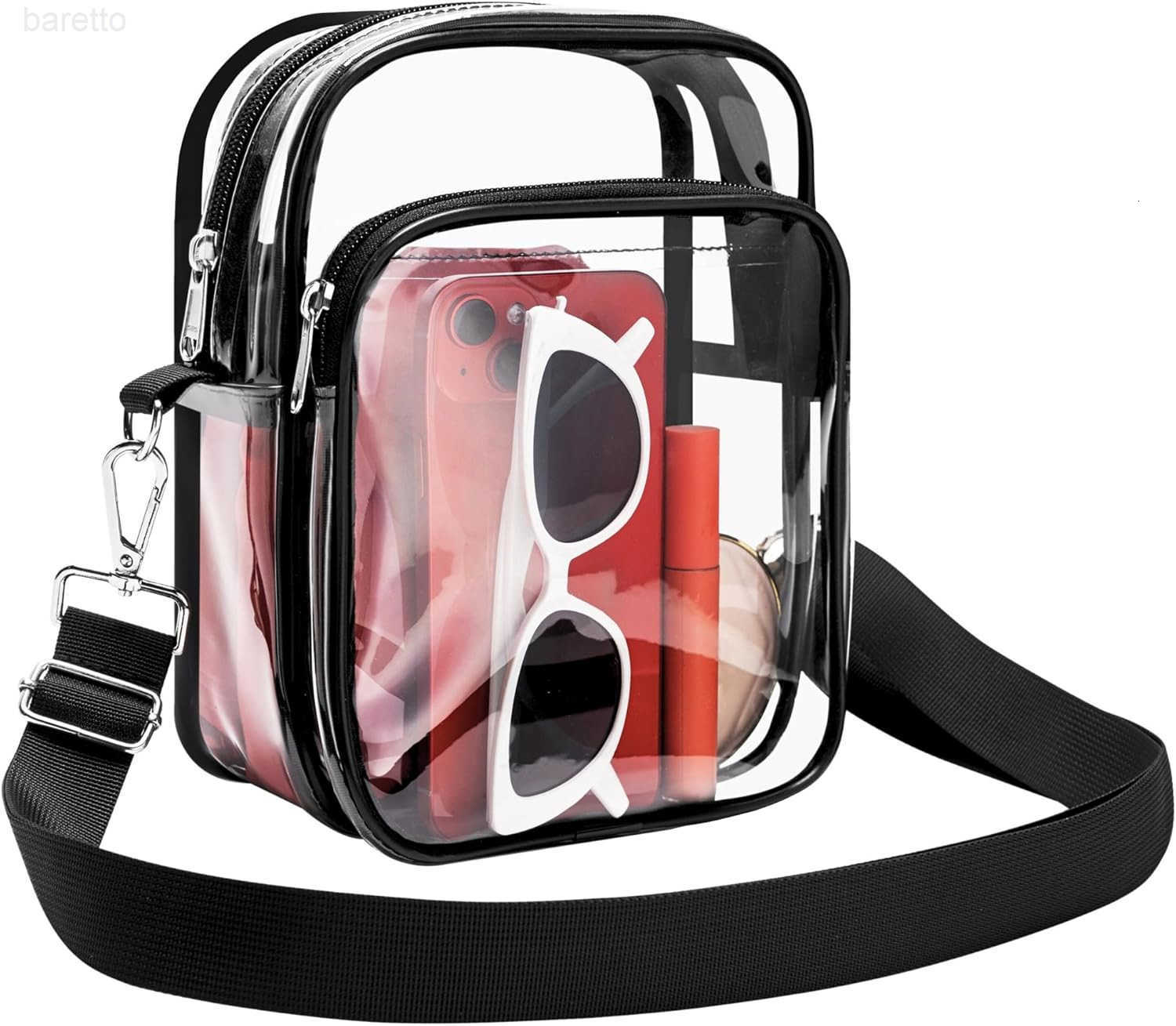 Clear Bag for Stadium Events Clear Purse with Removable Strap Transparent Bag for Sports Concert and Festivals Z250909